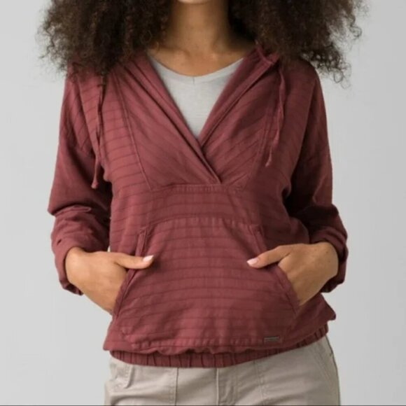 PrAna Farin Pullover, Red, Size S - Picture 1 of 10